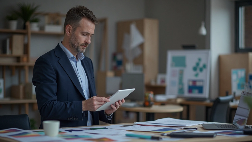 Color palette selection and typography pairing demonstration for website branding