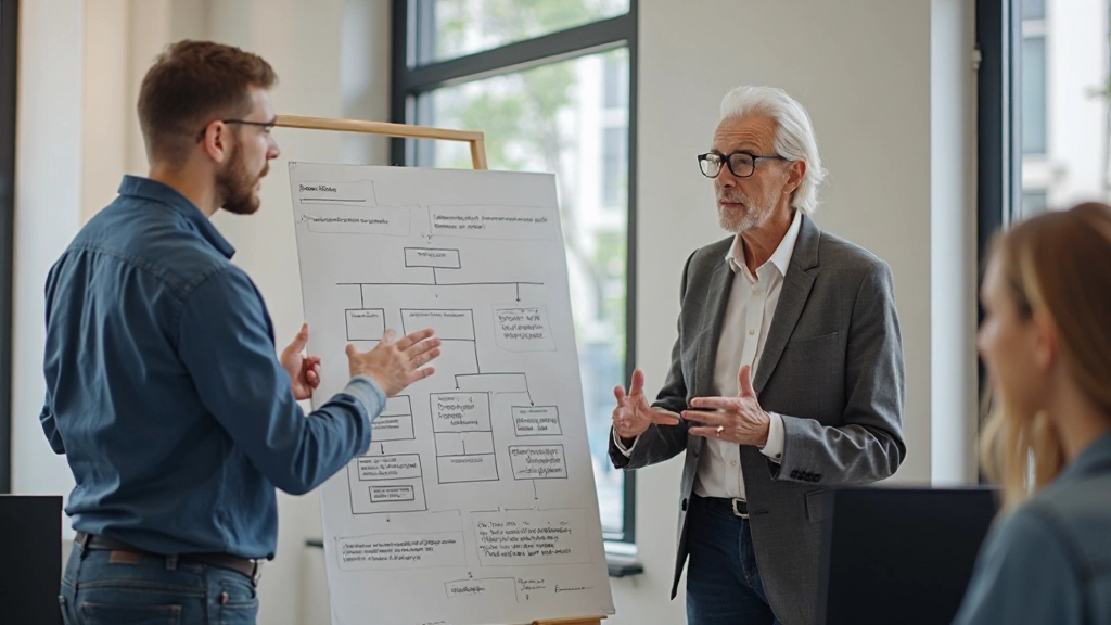 Visueel diagram van informatiehiërarchie in webdesign met duidelijke niveaus