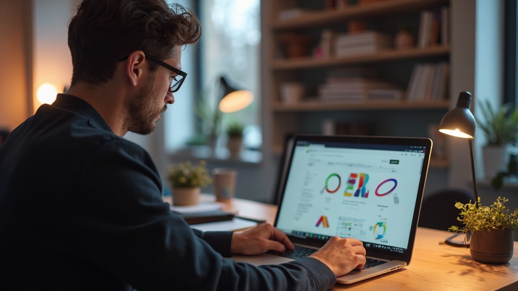 Designer die toegankelijkheidseisen controleert op een website met contrastcontrole-gereedschap geopend