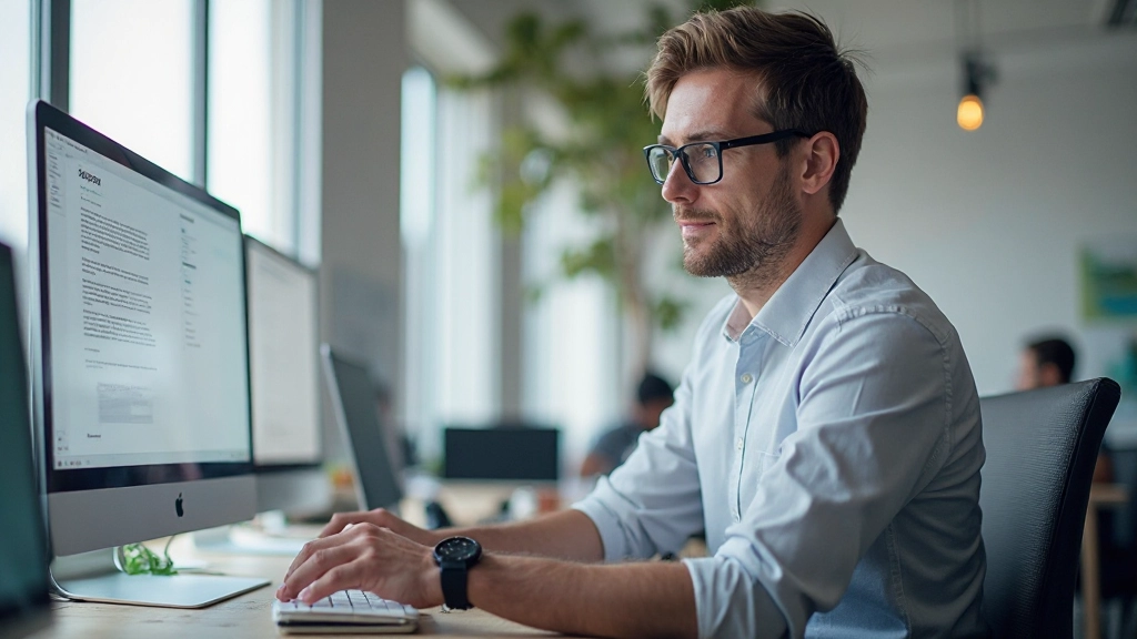 Professioneel ontwerp met witruimte en duidelijke visuele hiërarchie in moderne interface