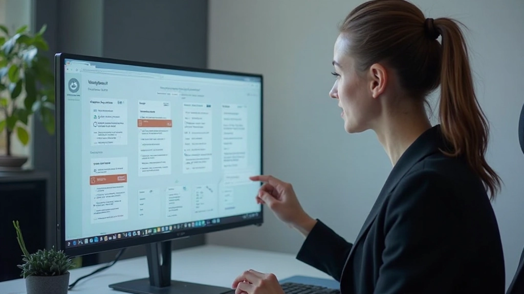 Modern website interface design met clean typography en georganiseerde layout structuur
