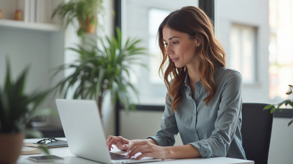 Modern website design interface met clean typography en georganiseerde layout structuur